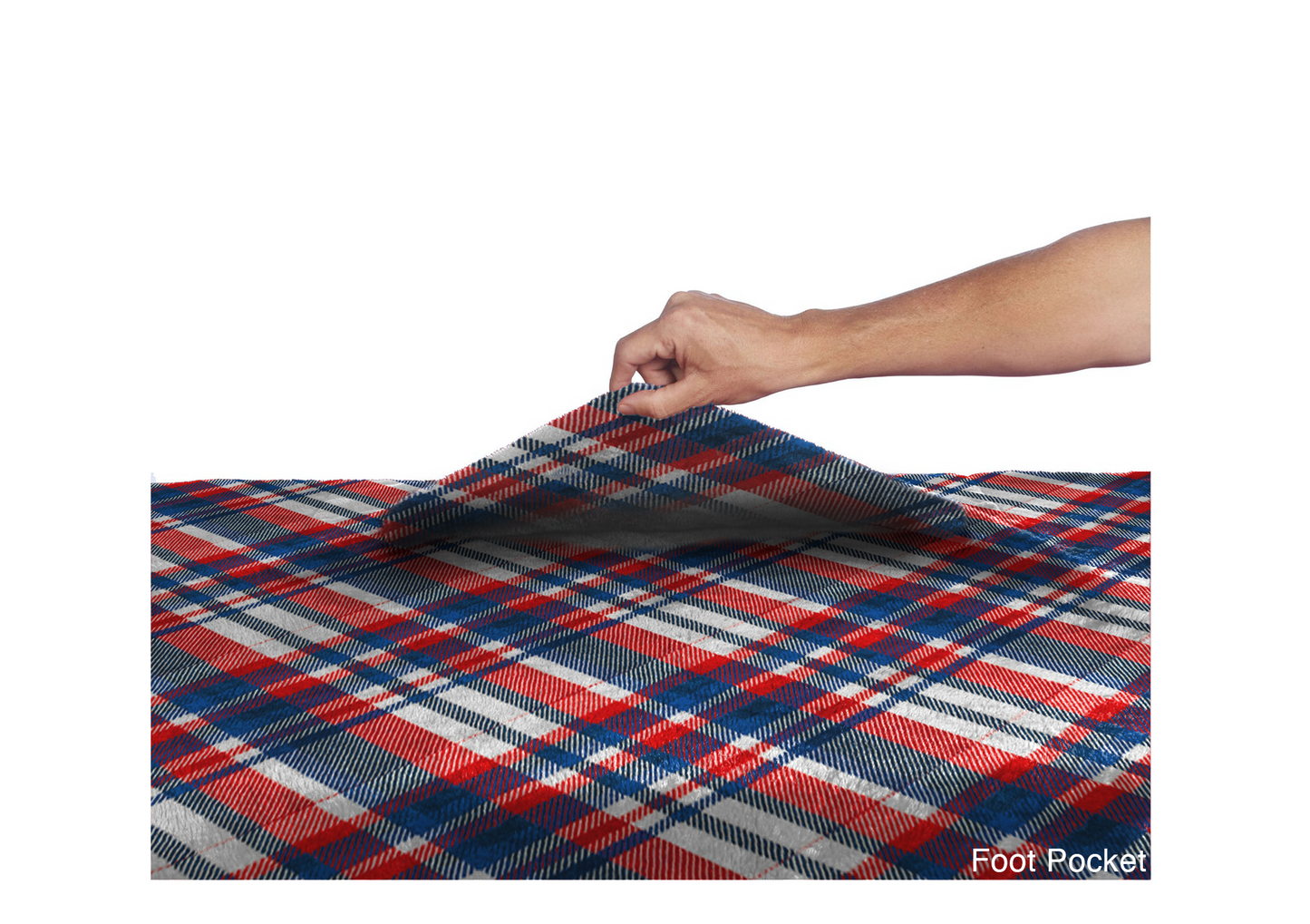 The Ultimate Slanket - White Plaid